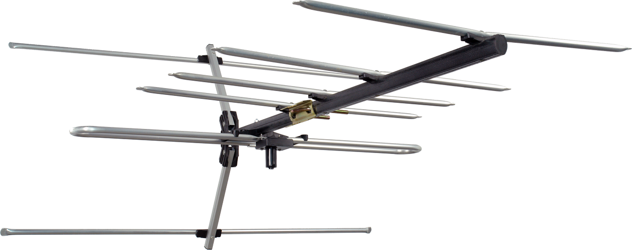 Digitek LTE Series 7 Element Metropolitan Premium YAGI VHF Antenna with Vertical Standoff Bracket 01DV307LW