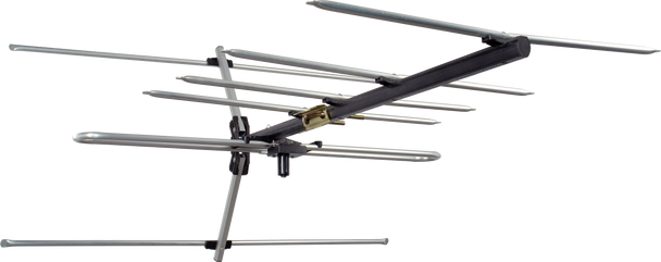 Digitek LTE Series 7 Element Metropolitan Premium YAGI VHF Antenna with Vertical Standoff Bracket 01DV307LW