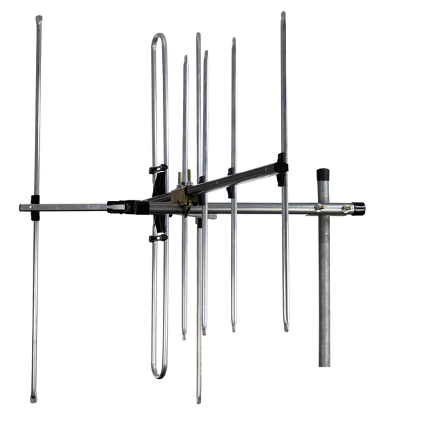Digitek LTE Series 7 Element Metropolitan Premium YAGI VHF Antenna with Vertical Standoff Bracket 01DV307LW