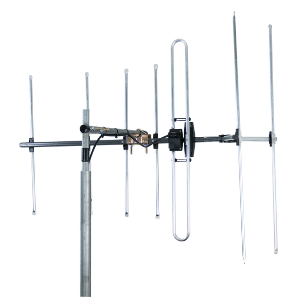 Digitek LTE Series 4 Element Metropolitan Premium YAGI VHF Antenna with Vertical Standoff Bracket 01DV304LW
