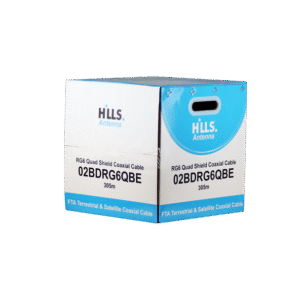 Hills Antenna 02BDRG6QBE RG6 Quad Shield Cable 305M Smart Reel (Box) 02BDRG6QBE