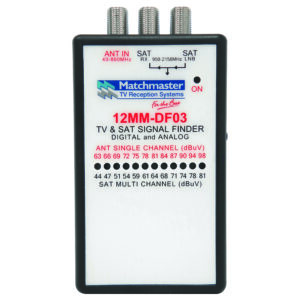 MATCHMASTER DTV & SAT FINDER : 12MM-DF03