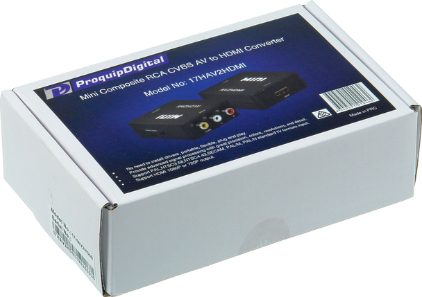 ProquipDigital Mini Composite to HDMI Converter 17HAV2HDMI
