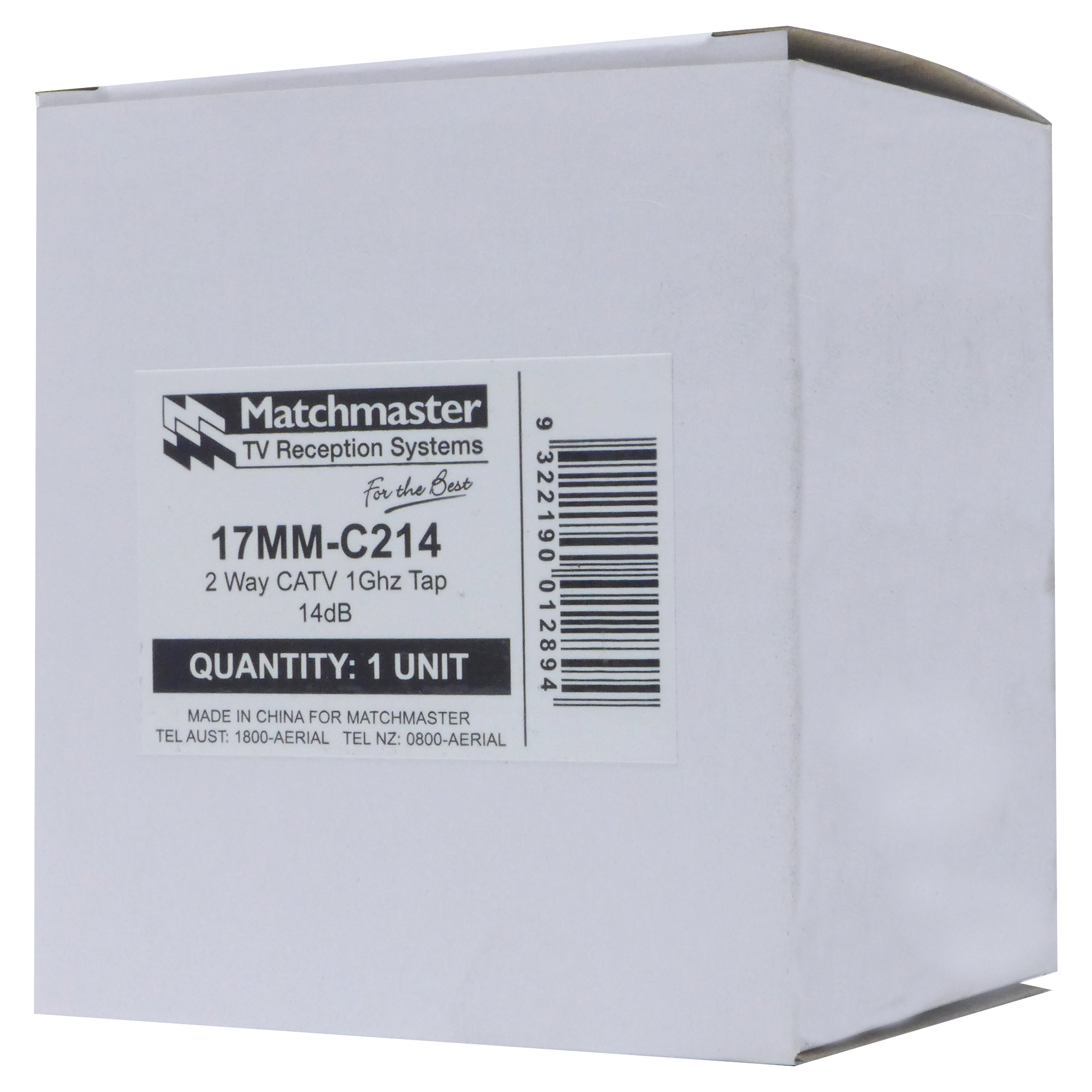 MATCHMASTER TAP CATV 1Ghz 2 WAY 14dB : 17MM-C214