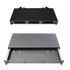 MATCHMASTER Fibre Tray 1RU - Sliding 3 Slot 20MM-FT1RU-S