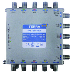 MATCHMASTER SPLITTER 4 SAT IF & FTA FOR CASCADABLE TAPS : 21MM-SD504