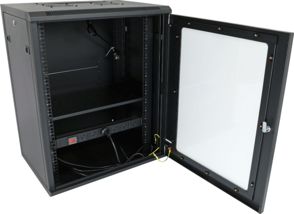 Datatek 15U 450mm Deep Wall Mount Data Cabinet - FPS Series 24B15RW64FPS