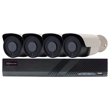 MATCHMASTER LAN POE KIT - 2TB NVR 4 X BULLET CAMERAS : 50MM-KB001