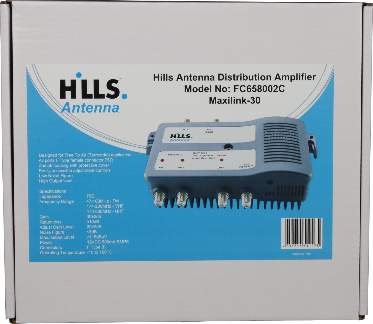 Hills Antenna FC658002C Maxilink-30 Distribution Amplifier FC658002C