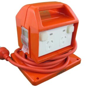 Transco IP53 RCBO portable power outlet 10a 30ma transco PPO10T