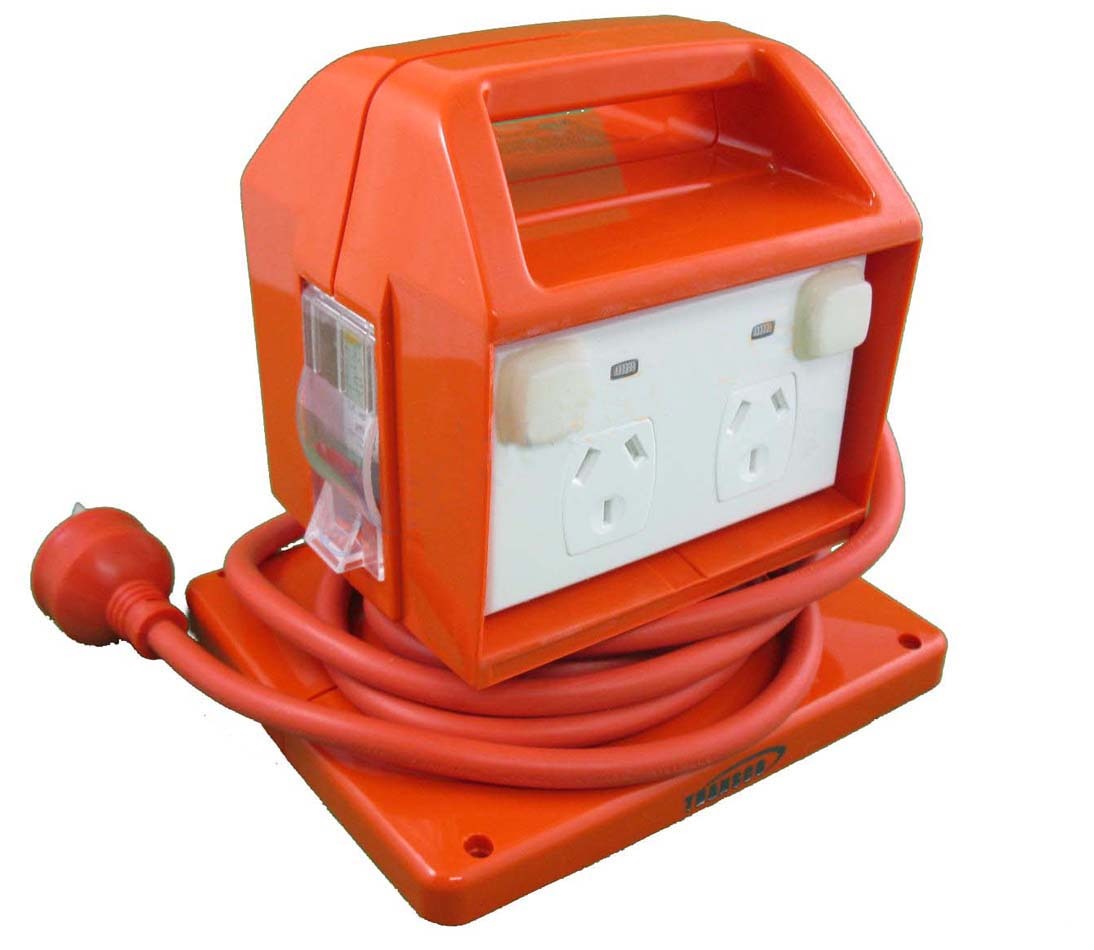 Transco IP53 RCBO portable power outlet 10a 30ma transco PPO10T