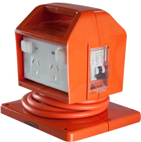 Transco IP53 RCBO portable power outlet 15a 30ma transco PPO15T