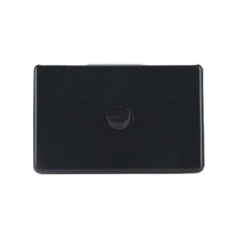 AVOL AVOL Power Point 1 Gang Single Pole | 250VAC 10A | Black | Horizontal ESW151B