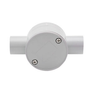 AVOL 20mm Grey 2-way Junction Box CNA121