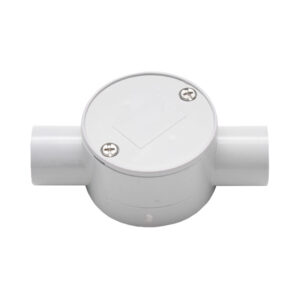 AVOL 25mm Grey 2-way Junction Box CNA125