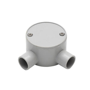 AVOL 20mm Grey 2-way Angled Junction Box CNA128
