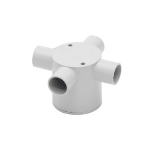 AVOL 20mm Grey 4-way Deep Junction Box CNA163