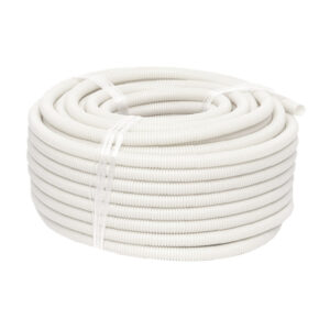 AVOL 20mm White Medium Duty Corrugated Conduit (50m) CCN120