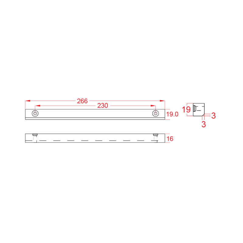 Watchguard Filler Bar (16.0mm) MAGLOC-ABL