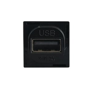 Connected Switchgear Single USB Charger - Black CS-MUSB12B