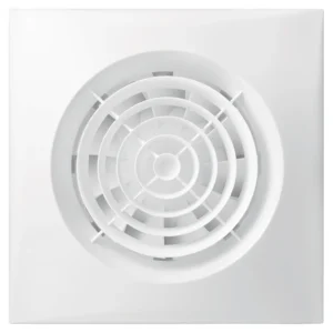 Fantech Silent Wall Mounted Fan 125mm C/W Run-On Timer SILENT-125T-W