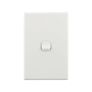 Connected Switchgear Basix S Series Light Switch 1 Gang - White CS-BS-LS161V
