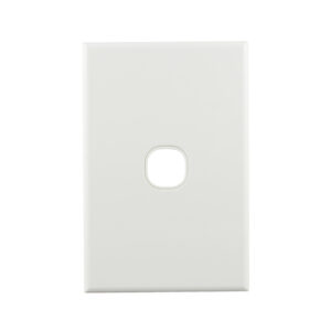 Connected Switchgear Basix S Series Grid Plate 1 Gang - White CS-BS-PB1
