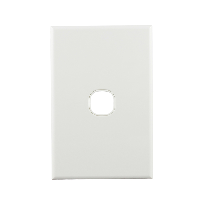 Connected Switchgear Basix S Series Grid Plate 1 Gang - White CS-BS-PB1