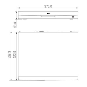 VIP Vision Professional AI Series 8CH PoE NVR with 2 x HDD Bays NVR8PRO-I