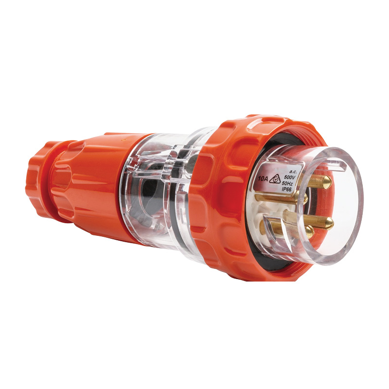 AVOL 4 Pin Round Industrial Plug 10A P410R3P