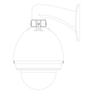 None Ceiling/Wall Mount Adapter for PTZ Cameras VSBKTA111