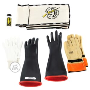 Insulated Glove Kit Class 1 Size 08 7.5kV - Volt Safety GLOVE1-K-08