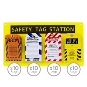 Wall Mounted Lockout Station Tag Centre - Volt Safety LOCKOUT-STATION-TAG-4-K