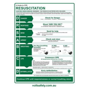 CPR Poster - Volt Safety SIGN-CPR
