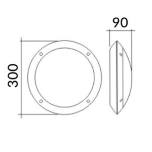 CLA BULK: Round LED Bulkhead Lights IP66 IK10
