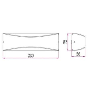 CLA APIS(A): LED Exterior Surface Mounted Up/Down Wall Lights IP65
