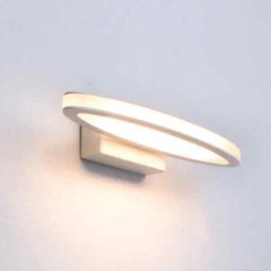CLA ATHENS: City Series LED Interior Matte White Oval 1 Way Wall Light