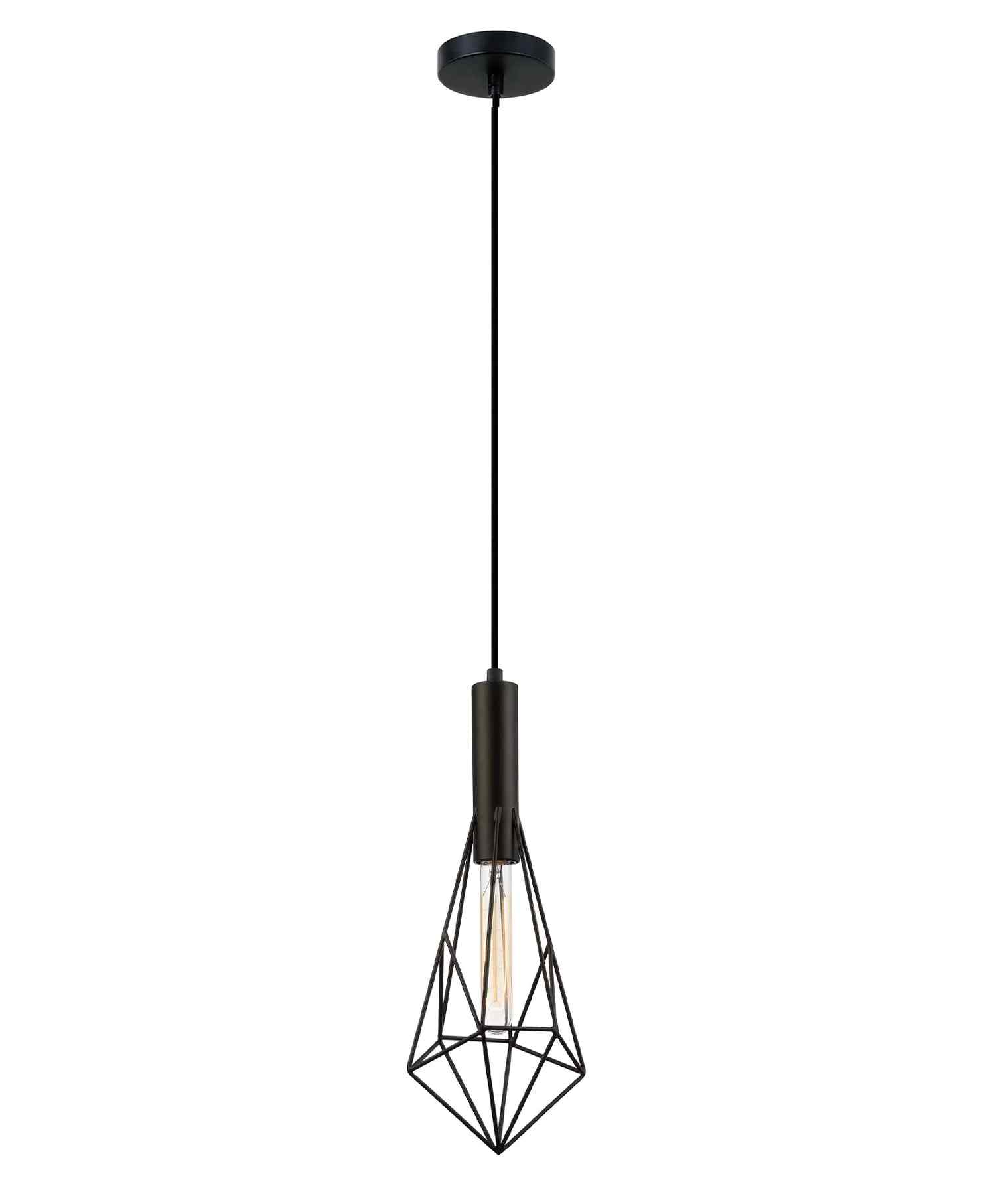 CLA BLACKBAND & WHITEBAND Small Diamond Shape Bird Cage Pendant Lights