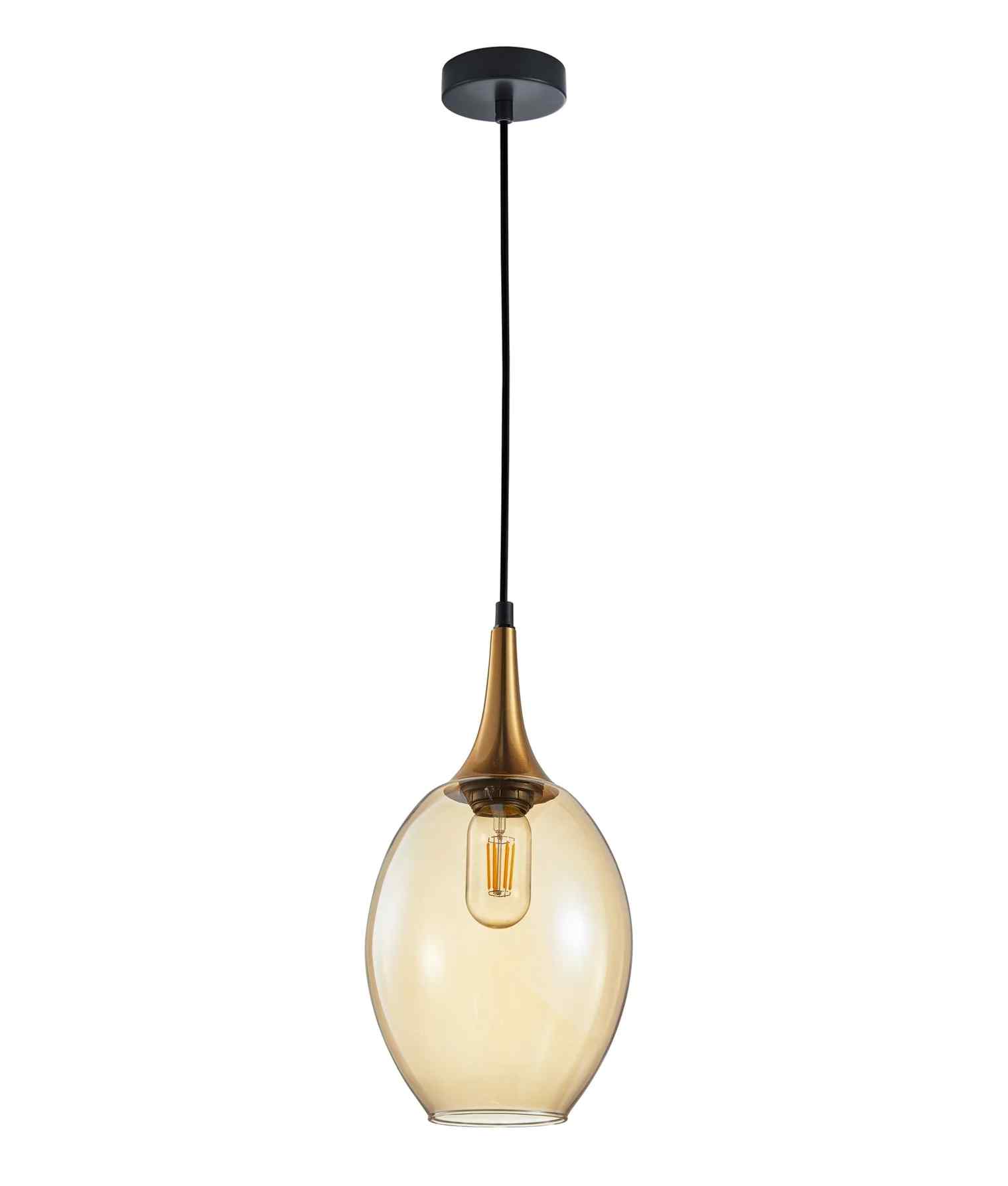CLA BROTE: Retro Interior Bronze Wine Glass Shape Pendant Lights