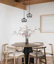 CLA CARAMELLE: Interior LED Tri-CCT Glass with Segments Ellipse Pendant Lights