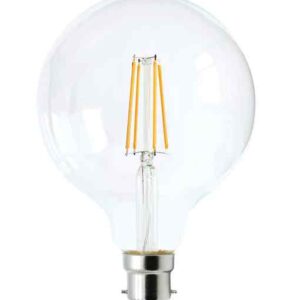 CLA G125 LED Filament Dimmable Globes Clear Diffuser (8W)