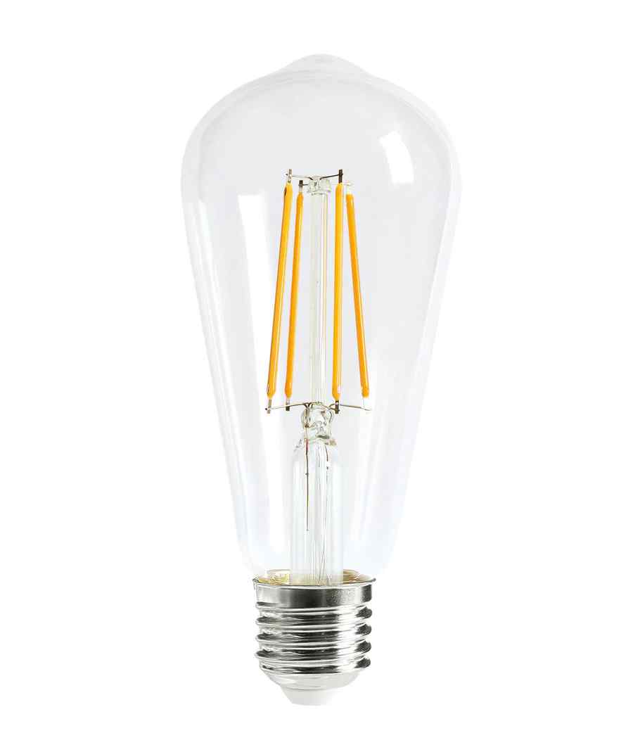 CLA ST64 Pear Shape LED Filament Dimmable Globes Clear Diffuser (8W) - Image 2
