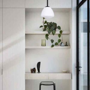 CLA CIOTOLA: Interior Tipped Medium Dome Frosted Glass Pendant Lights