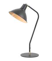 CLA COLLO: Cone Shade with Antique Brass Highlight Table Lamps