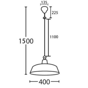 CLA DEKSEL: Industrial Rustic Aged Copper Interior Dome Shape Pendant Light