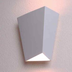 CLA DELHI: City Series LED Interior Sand White Angled Up/Down Wall Light