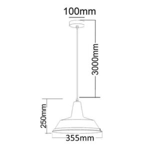 CLA DIVO: Industrial Retro Dome Satin Chrome Pendant Light