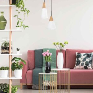 CLA FINN: Scandinavian Blonde Wood & Opal Glass Medium Cone Pendant Light