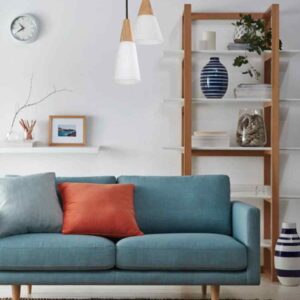 CLA FINN: Scandinavian Blonde Wood & Opal Glass Long Cone Pendant Light