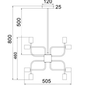 CLA 
HEXADE: Interior Modern Abstract Pendant Light - 16 Lamps